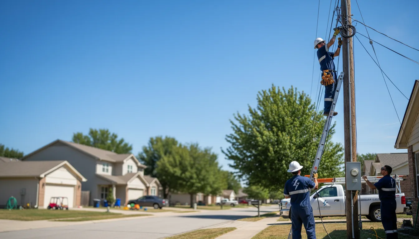 Residential electrician providing installation services in Lincoln, AR